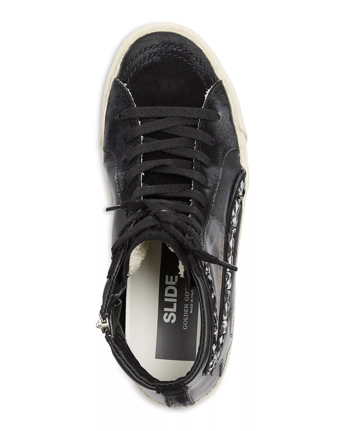 Women's Slide Embellished High Top Sneakers - 8