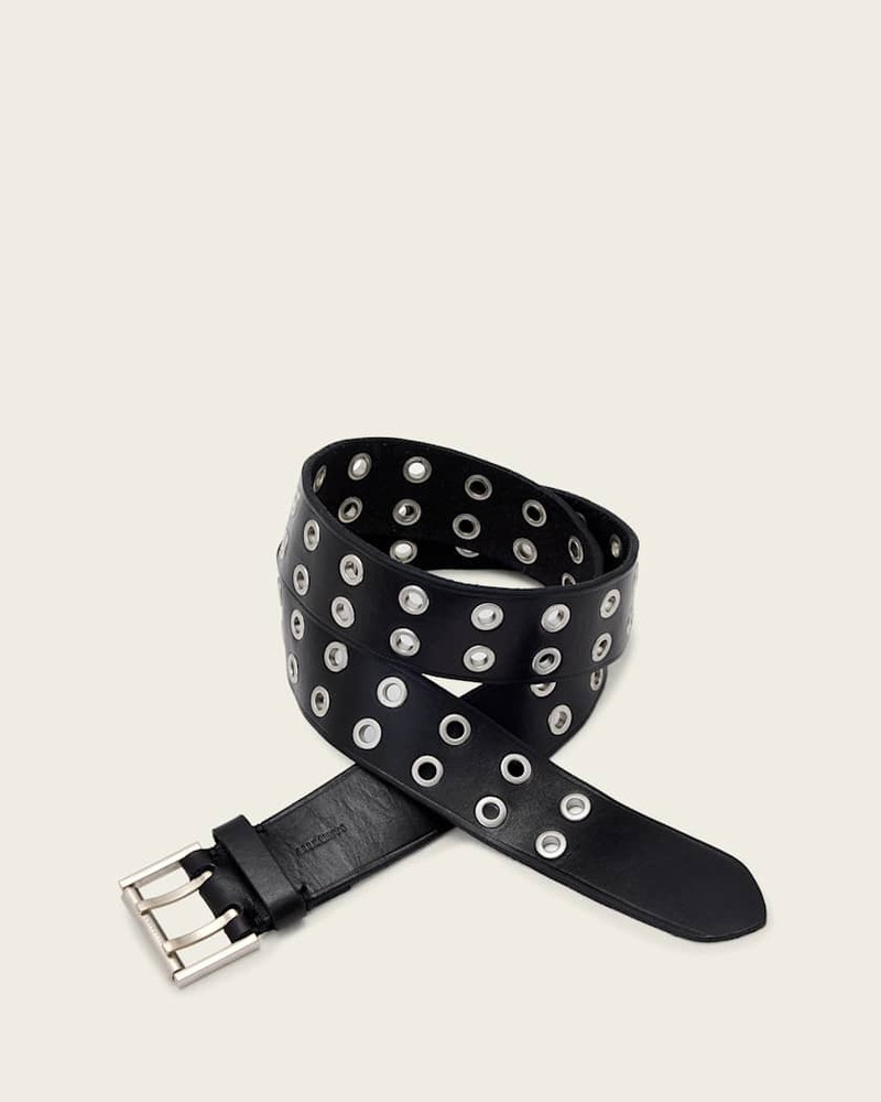 NYLA DOUBLE EYELET LEATHER BELT 1