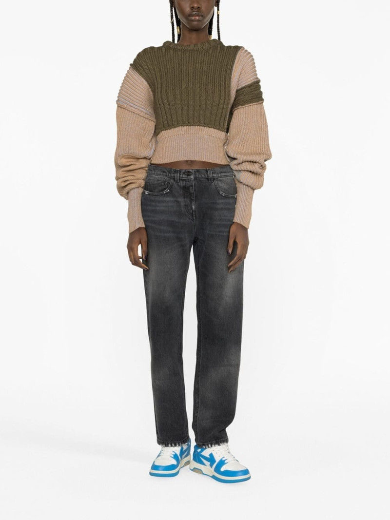 Palm Angels distressed straight-leg jeans outlook