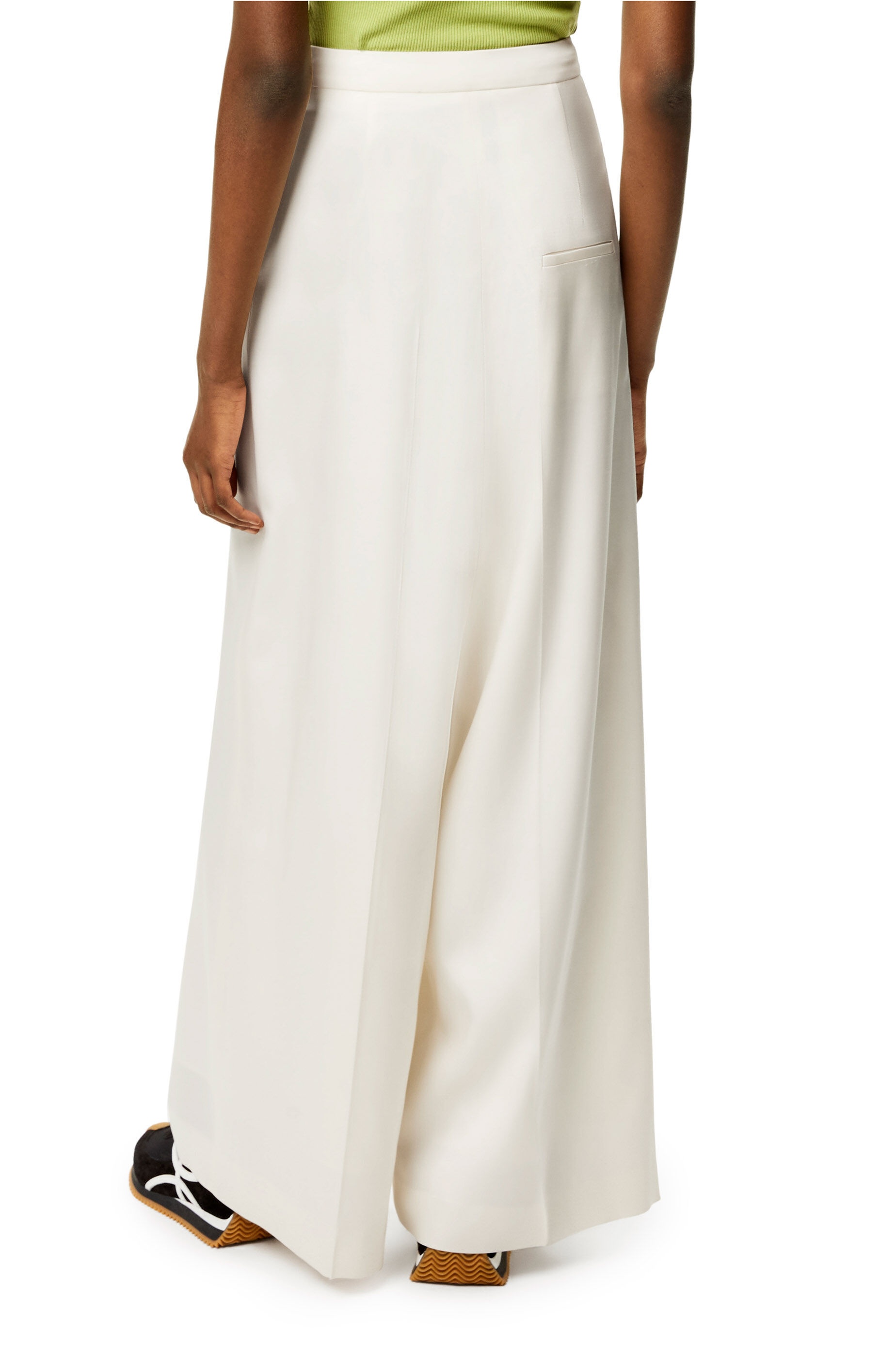 Tailored trousers in wool and silk - 4