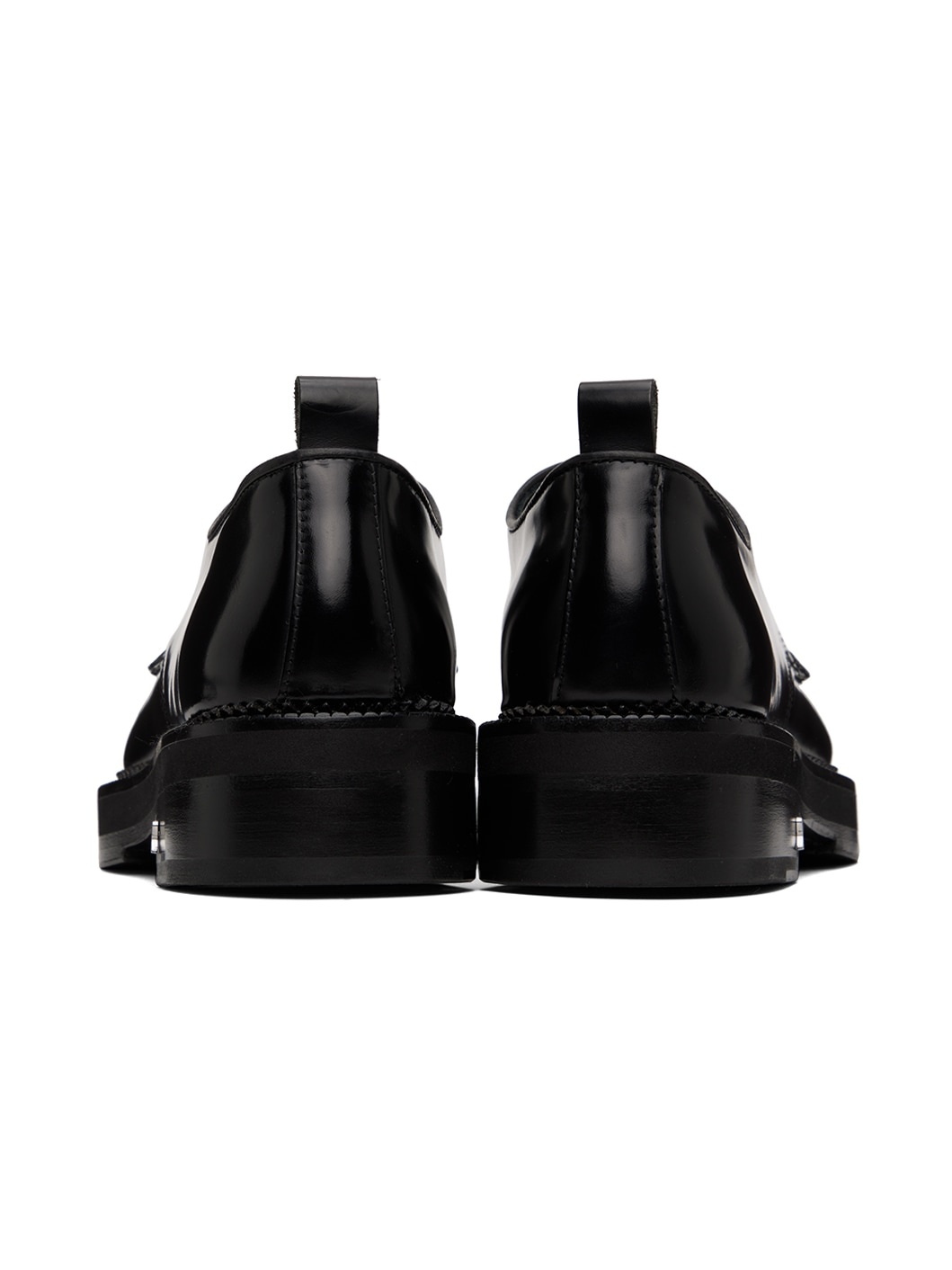 Black Square Toe Derbys - 2
