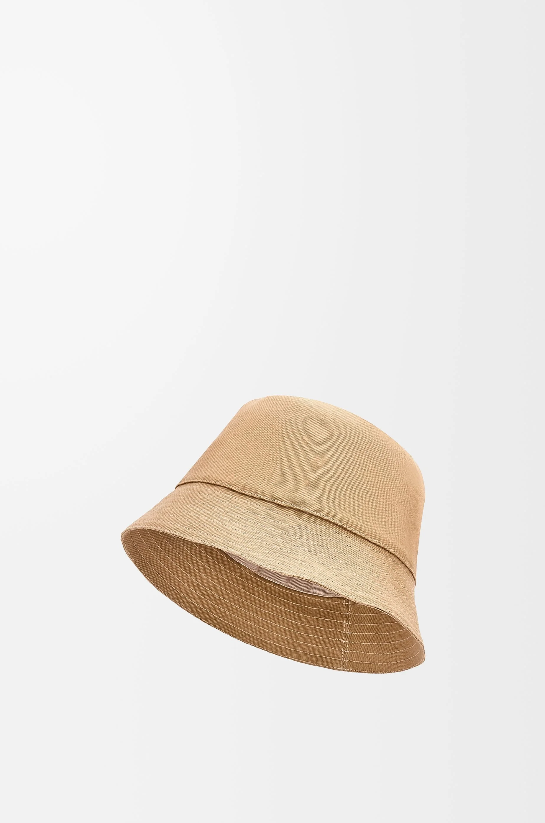 Bucket hat in canvas and calfskin - 1