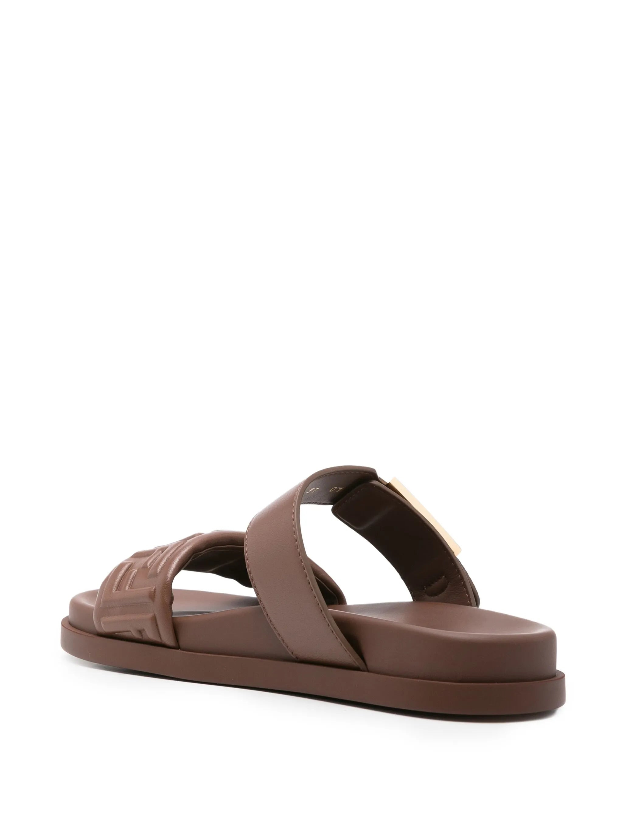 Fendi Double-band Flat Sandals - 4