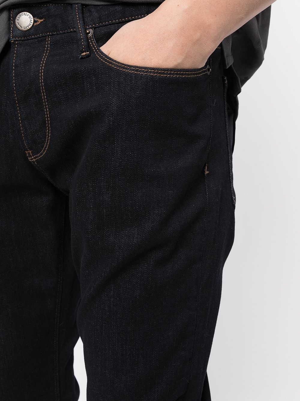 mid-rise straight-leg jeans - 5