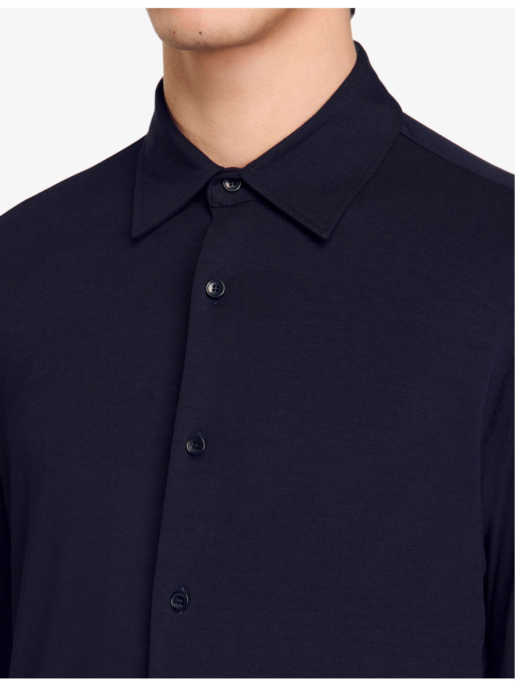 Long-Sleeved Stretch-Jersey Shirt - 5