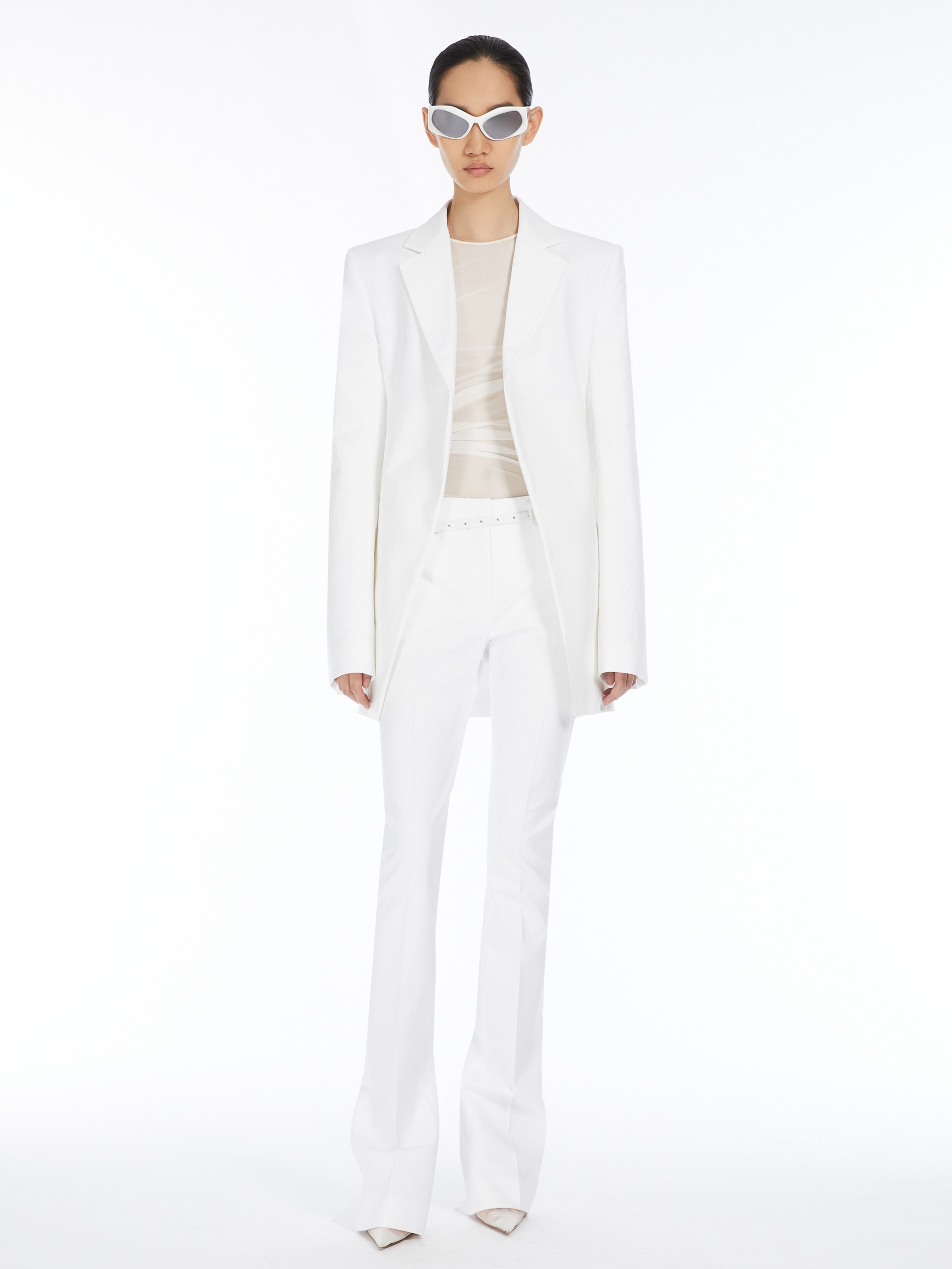 ABBONO Slim-fit cotton trousers - RUNWAY - 2