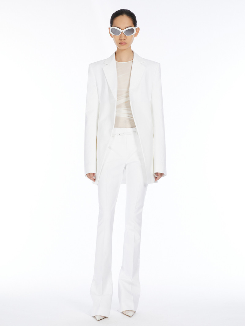 Sportmax ABBONO Slim-fit cotton trousers - RUNWAY outlook
