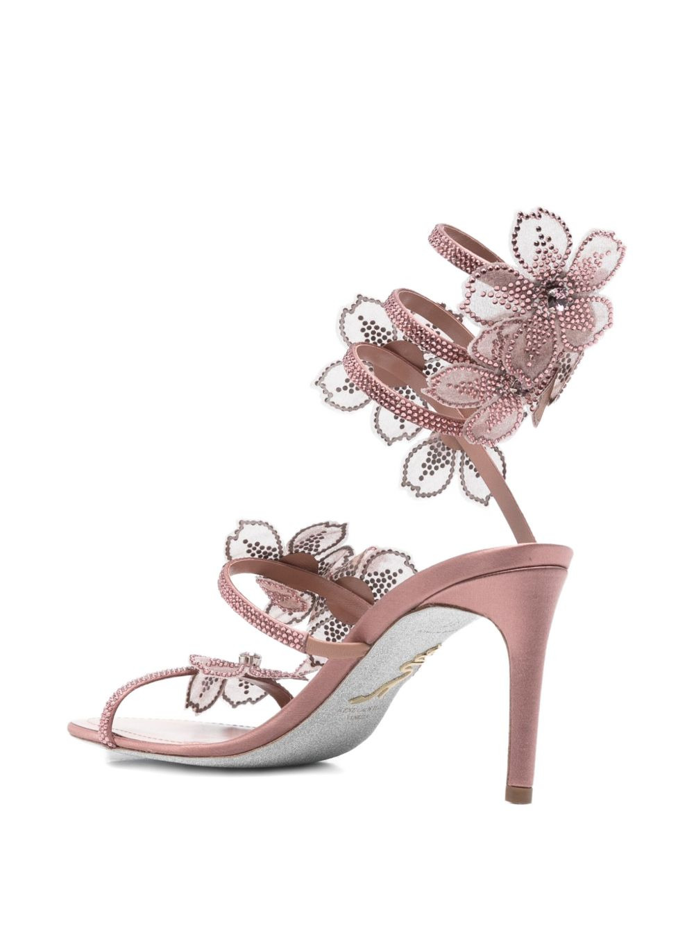 80mm Peach Flower sandals - 3