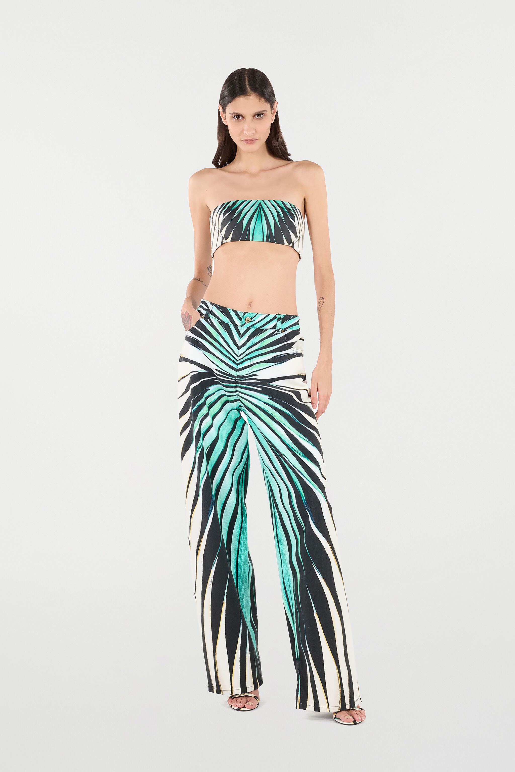 Ray Of Sea Print Trousers - 2