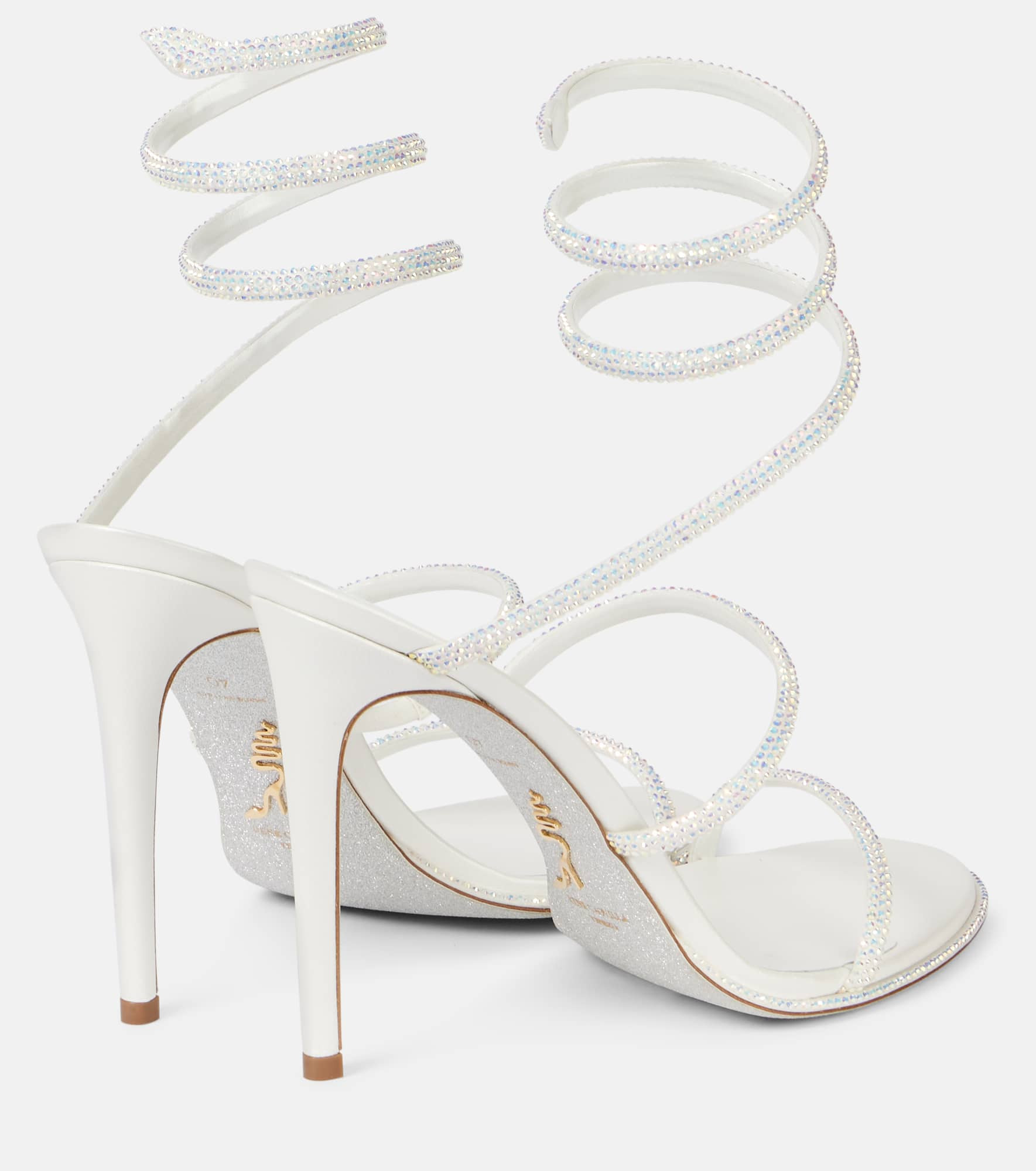 Cleo embellished leather sandals - 3