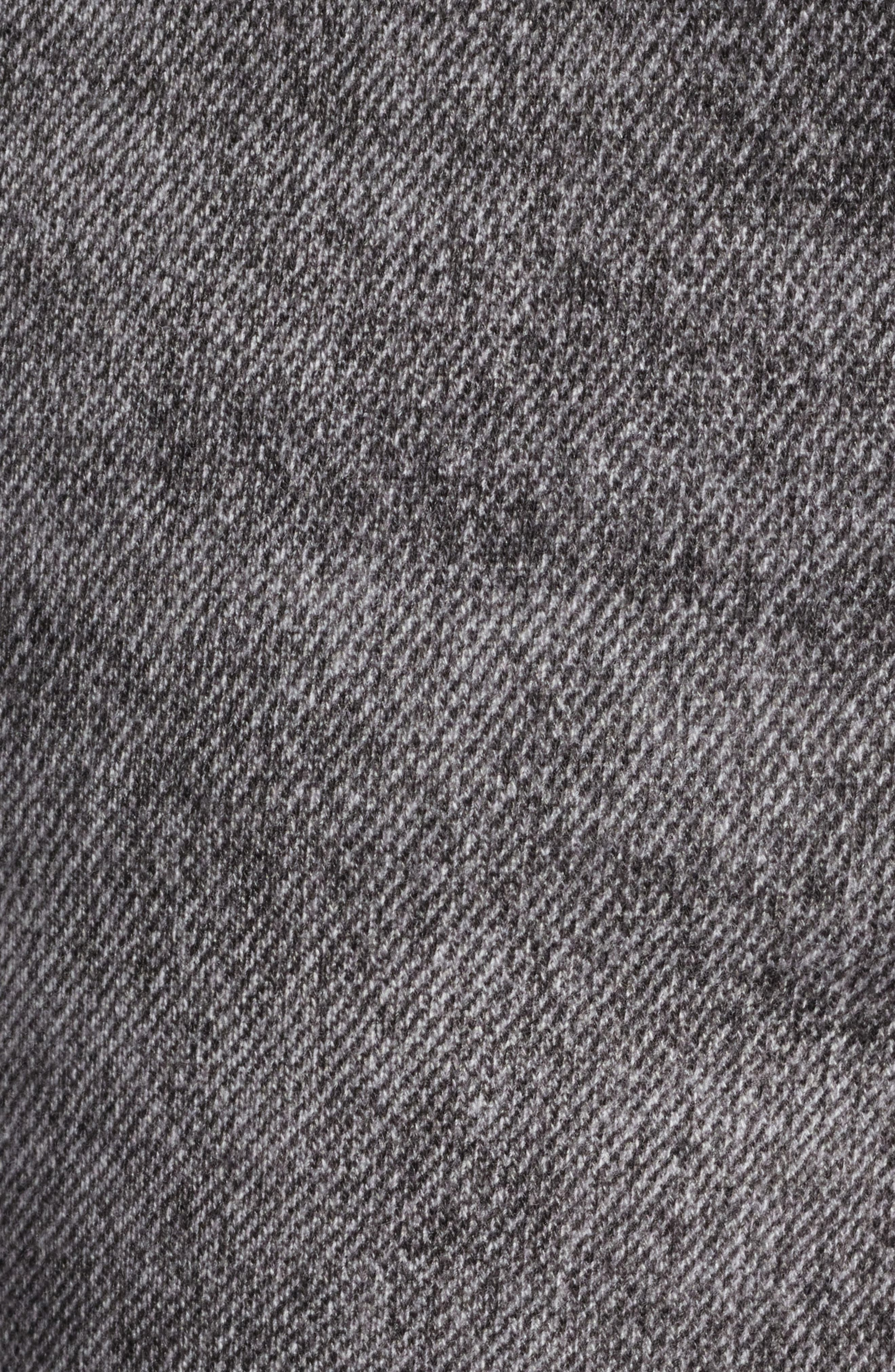 rag & bone Miramar Shea Relaxed Straight Cotton Terry Sweatpant Jeans in Raven at Nordstrom - 6