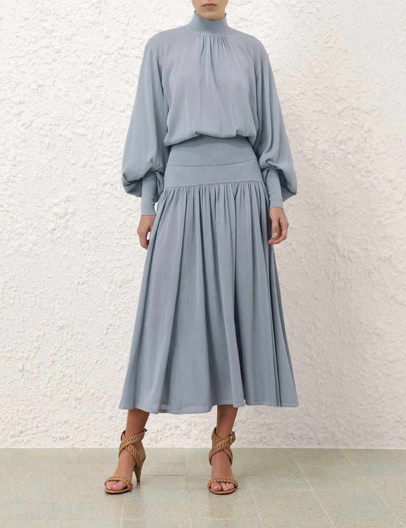 Zimmermann HYPNOTIC GATHERED MIDI SKIRT outlook