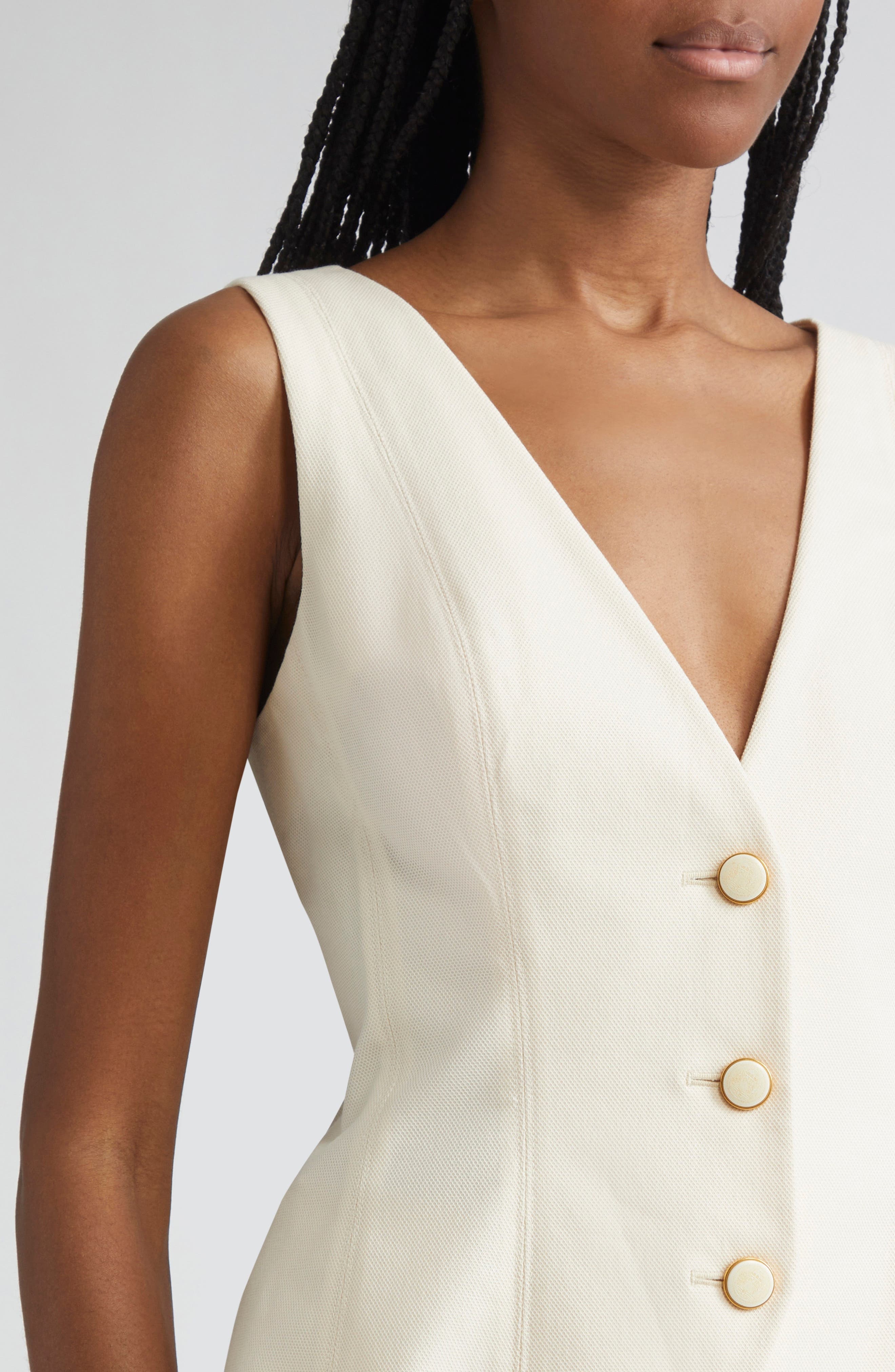 Veronica Beard Avalina Vest in Ecru at Nordstrom - 4