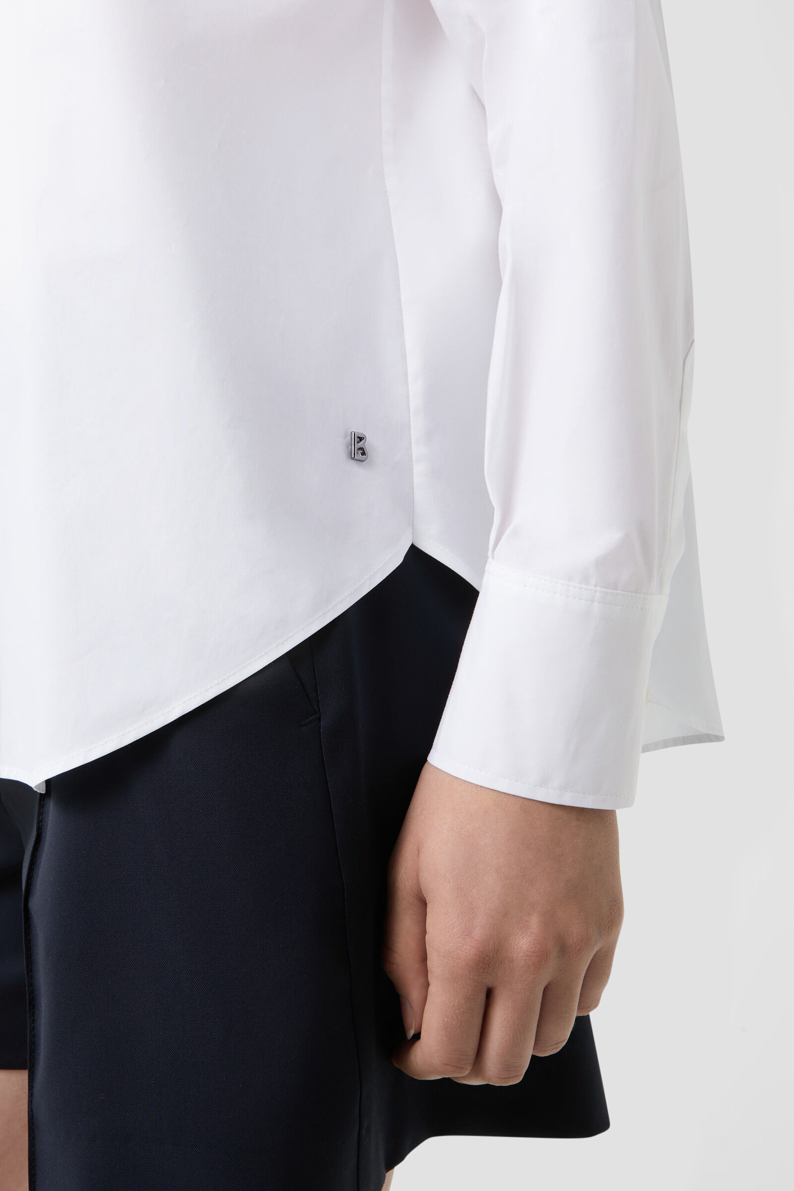 Poplin blouse Nadine in White - 5