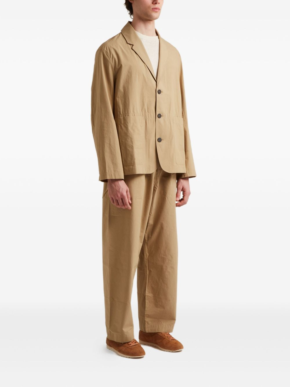 three-button patch-pocket jacket - 2