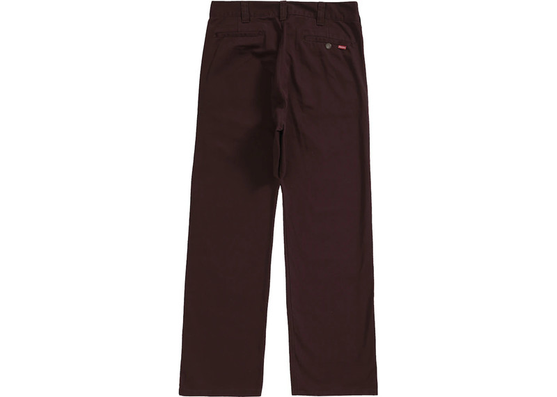 Supreme Supreme Work Pant Burgundy outlook