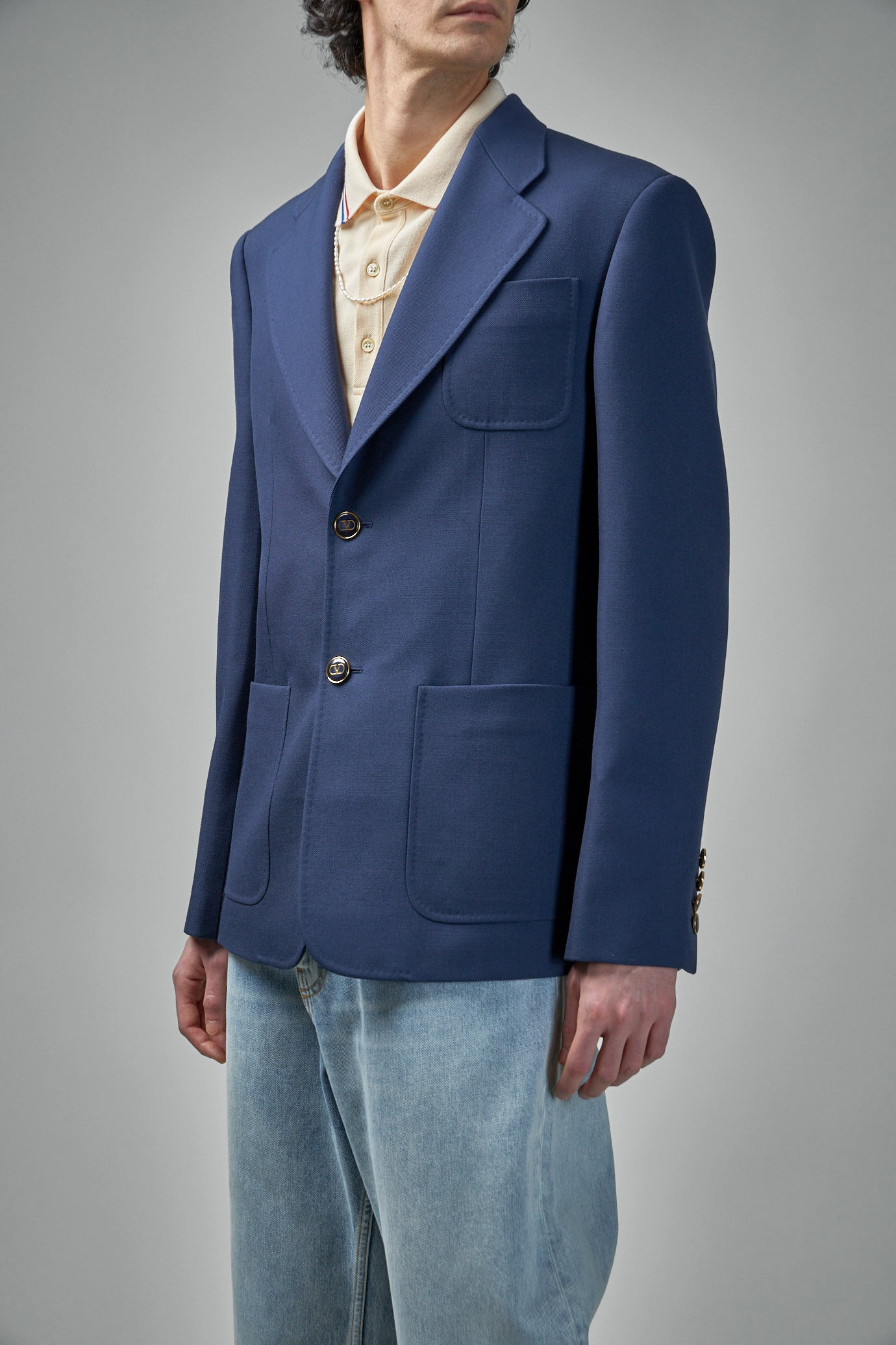 Single Breasted Wool Blazer - 4