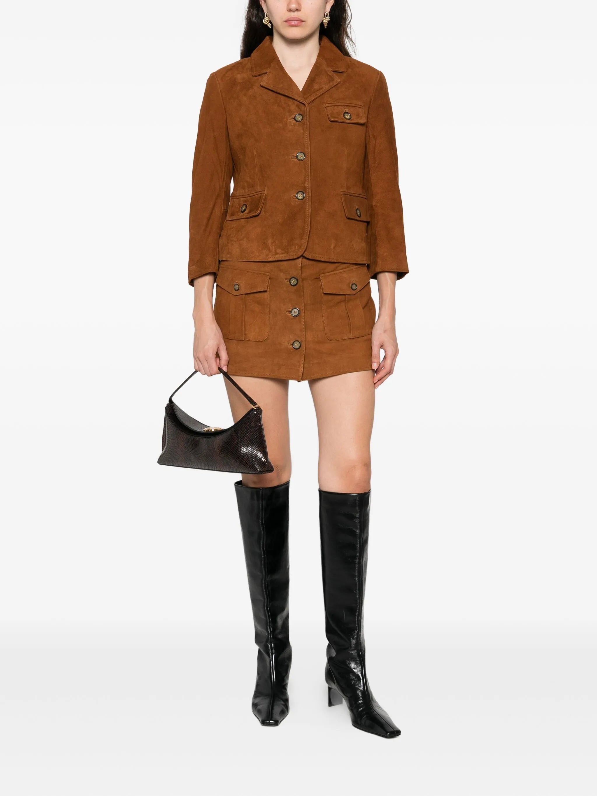 The Garment Flap-pocket Mini Skirt - 4