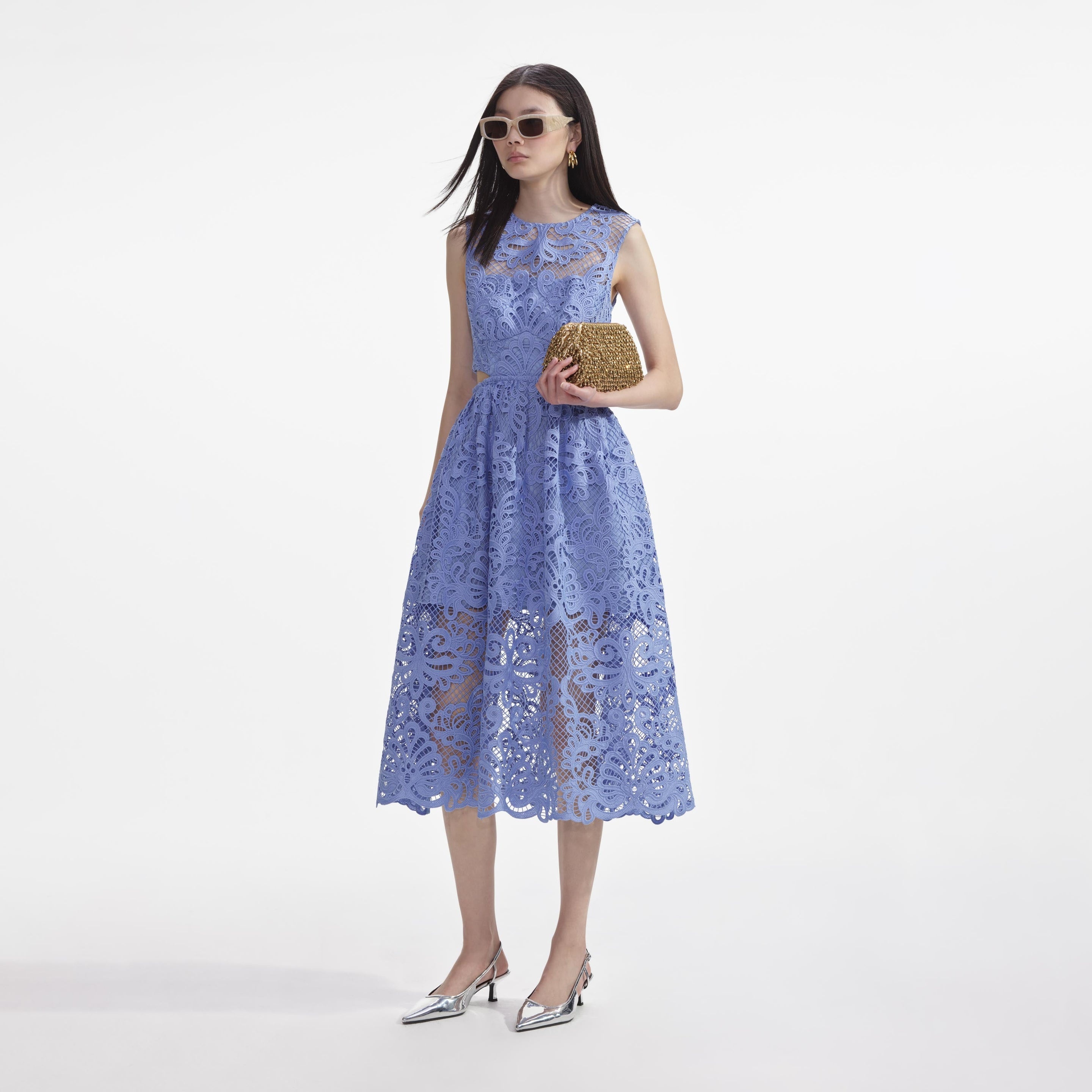 Force Blue L Tulle Air Stretch 【送料&関税込】self-portrait