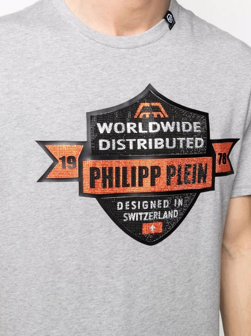 slogan-print cotton T-shirt 5