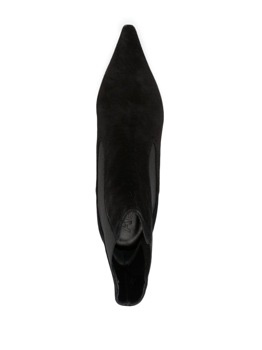 side-zip leather ankle boots - 4