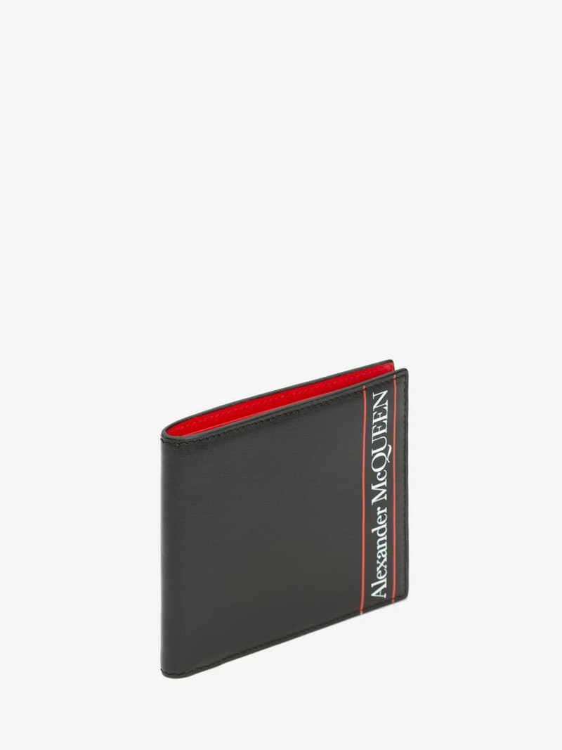Alexander Mcqueen Billfold Wallet in Black/red 2