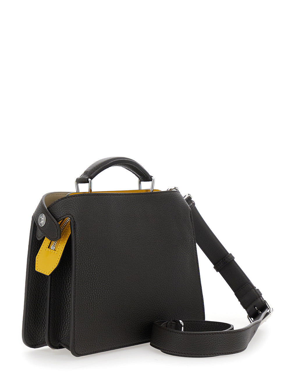 Fendi Men 'Iseeu Small' Brown Handbag With Removable Internal Pocket In Leather Man - 3