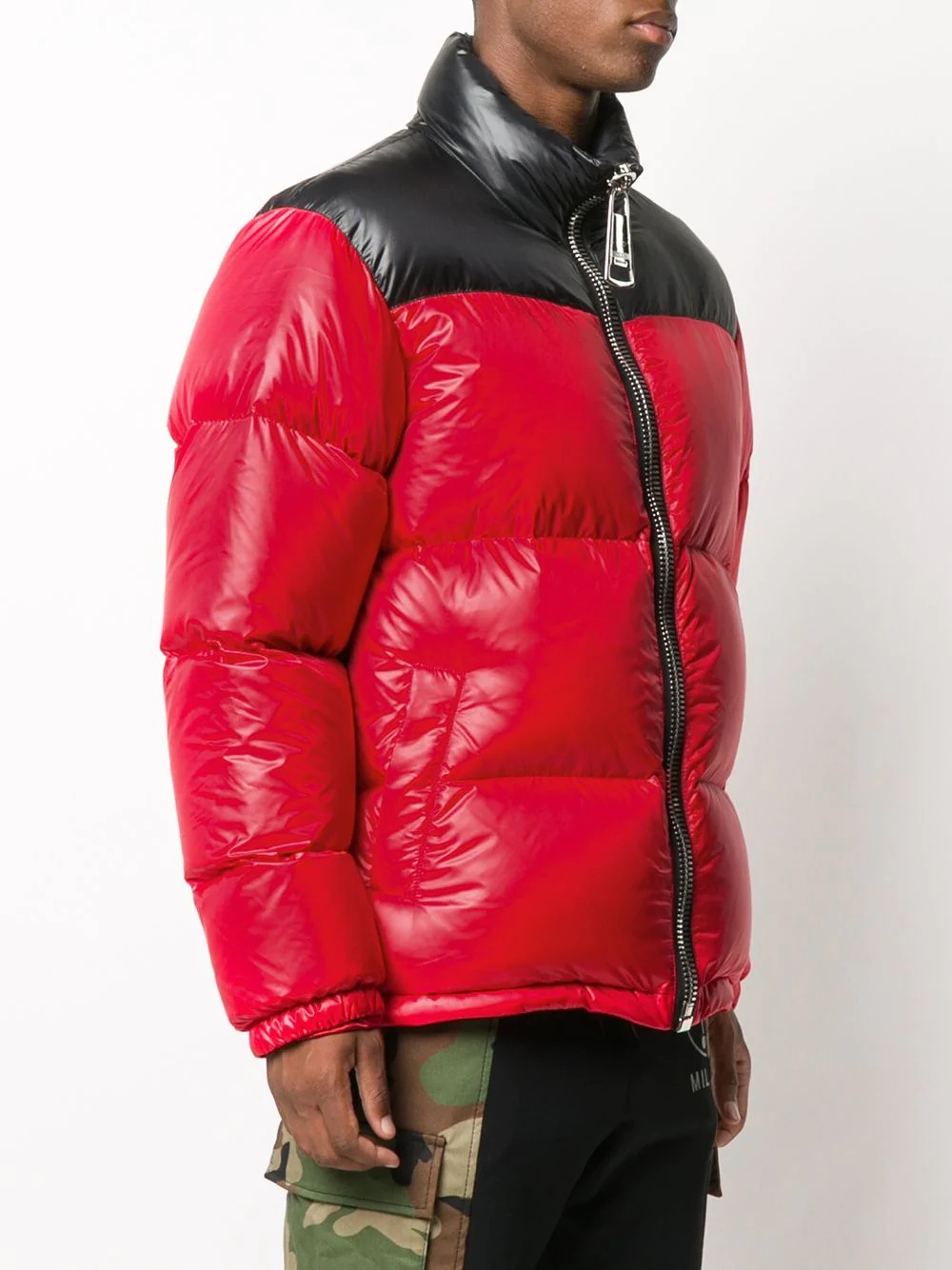 logo print puffer jacket - 4