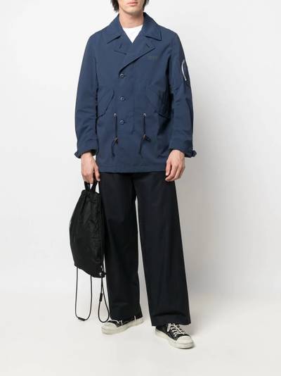 Junya Watanabe MAN Eye drawstring single-breasted coat outlook