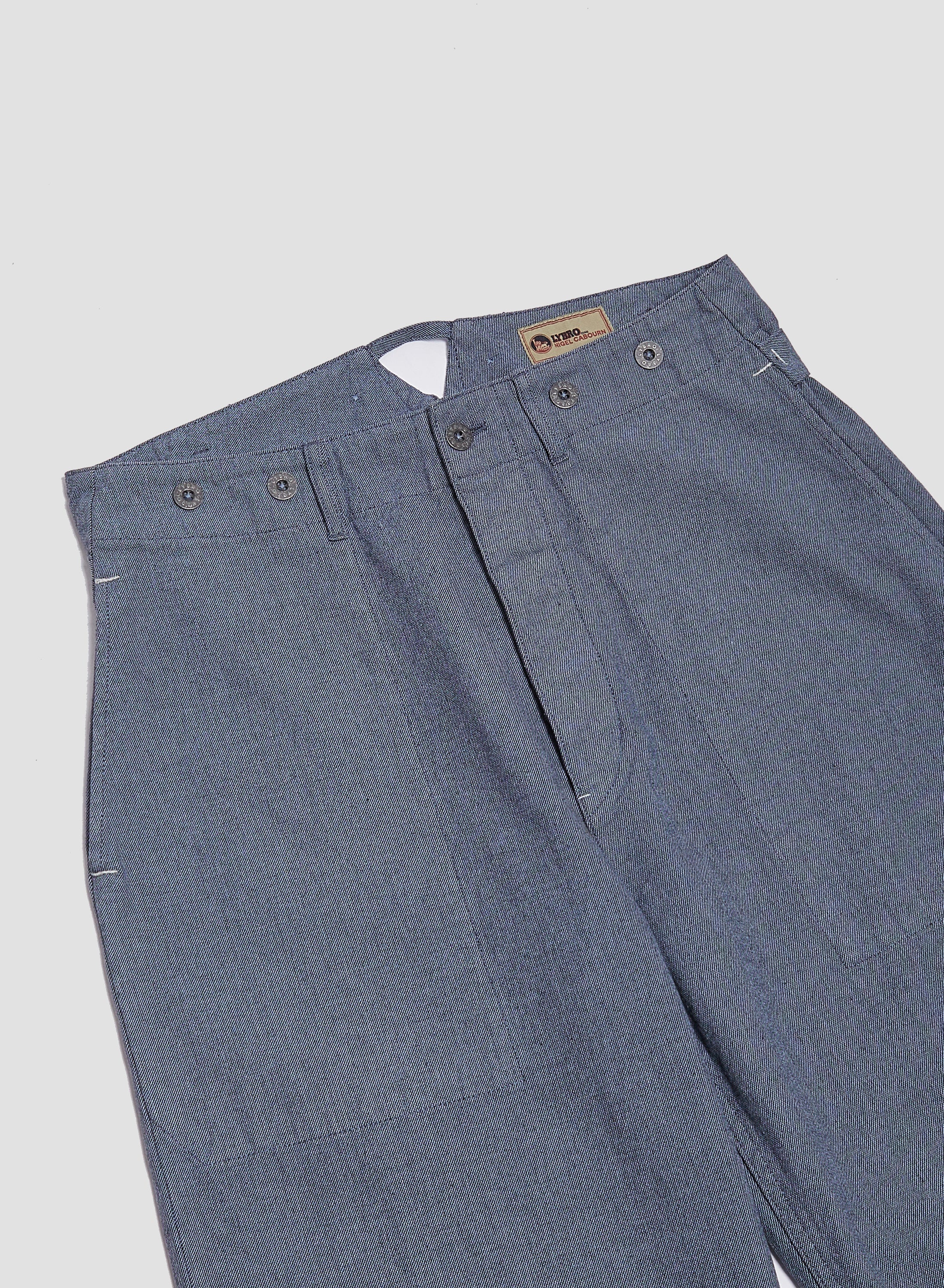 New Workwear Pant Broken Twill in Washed Blue - 7