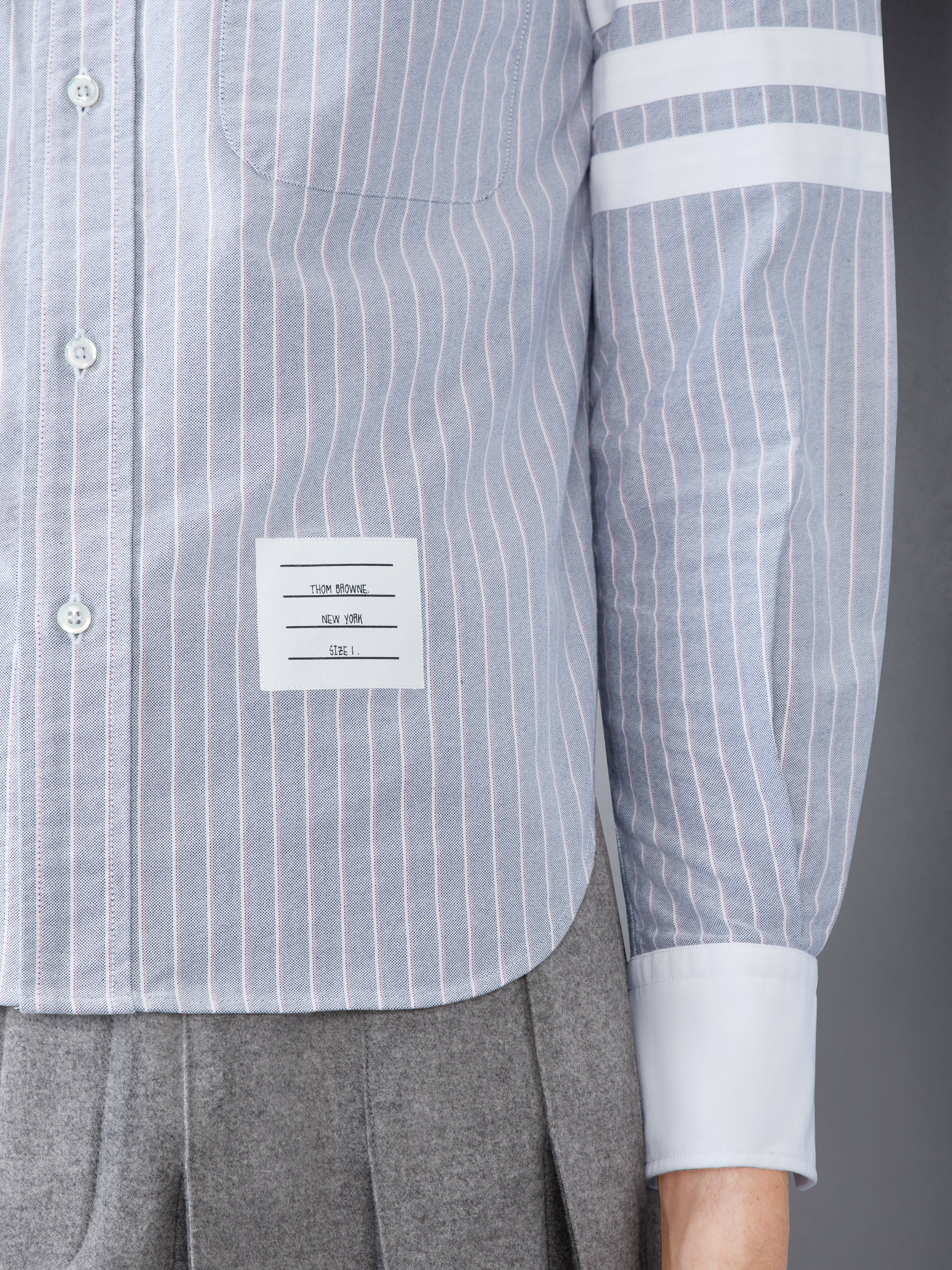 Oxford 4-Bar Shadow Pinstripe Shirt - 6
