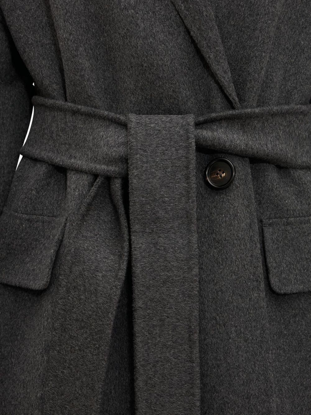 hooded belted wool coat - 3