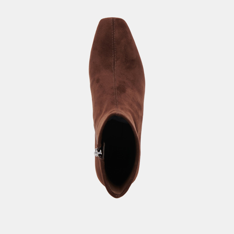 GLAMOR BOOTS DK BROWN STELLA SUEDE 8