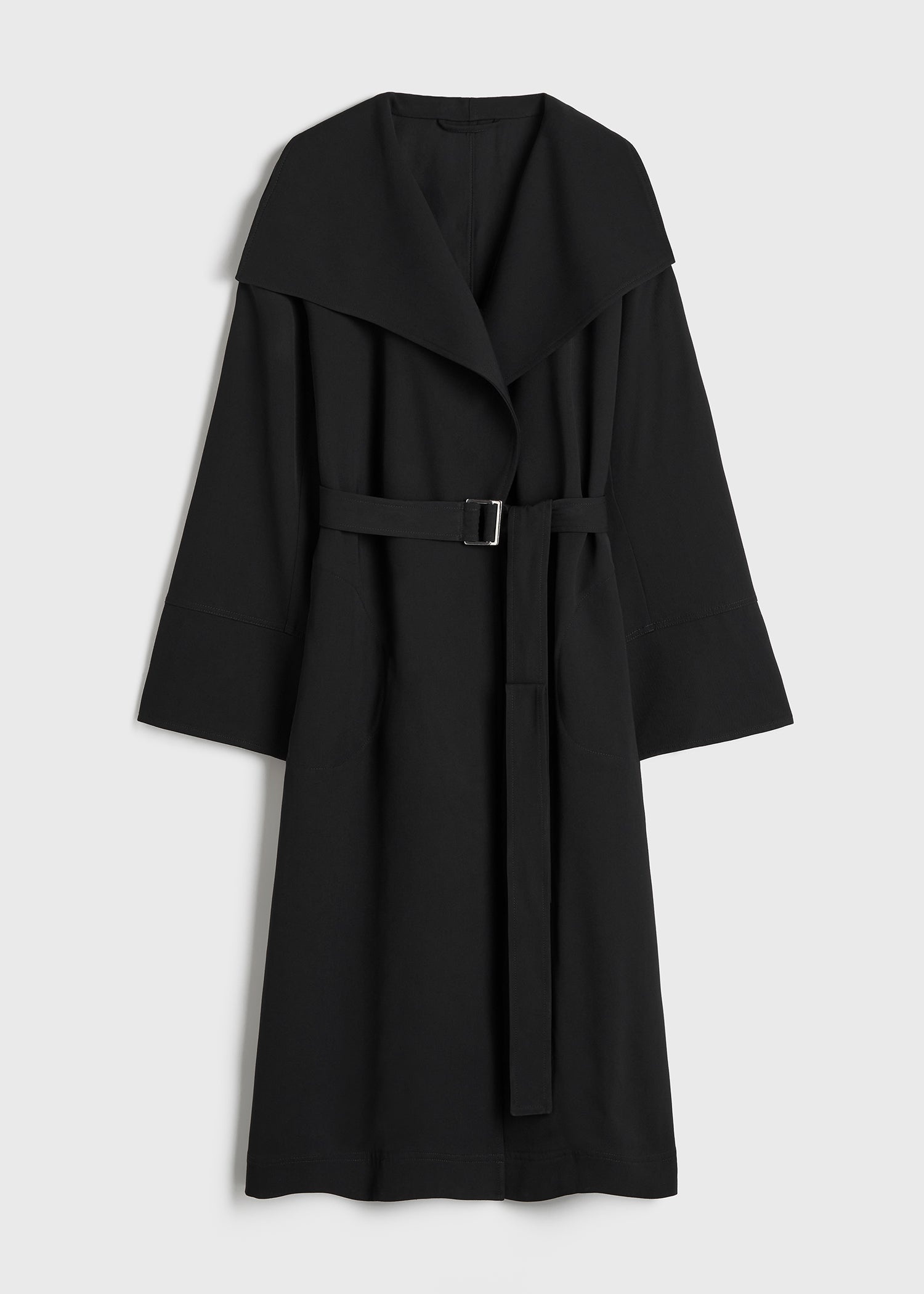 Signature twill coat black - 1