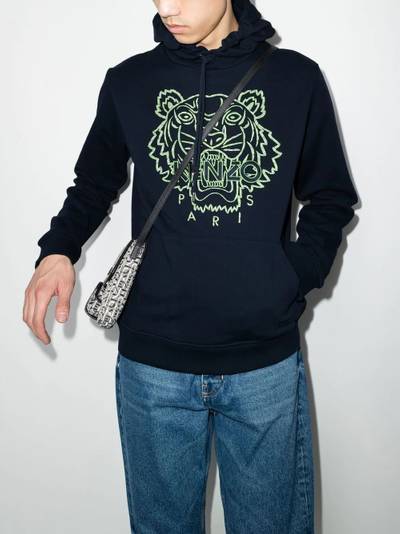 KENZO Tiger Head-print hoodie outlook