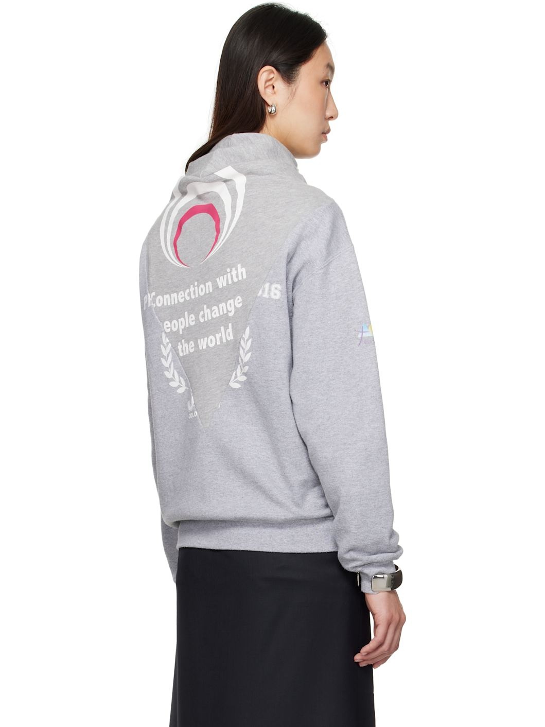 Gray Scarfersweater Sweatshirt - 3