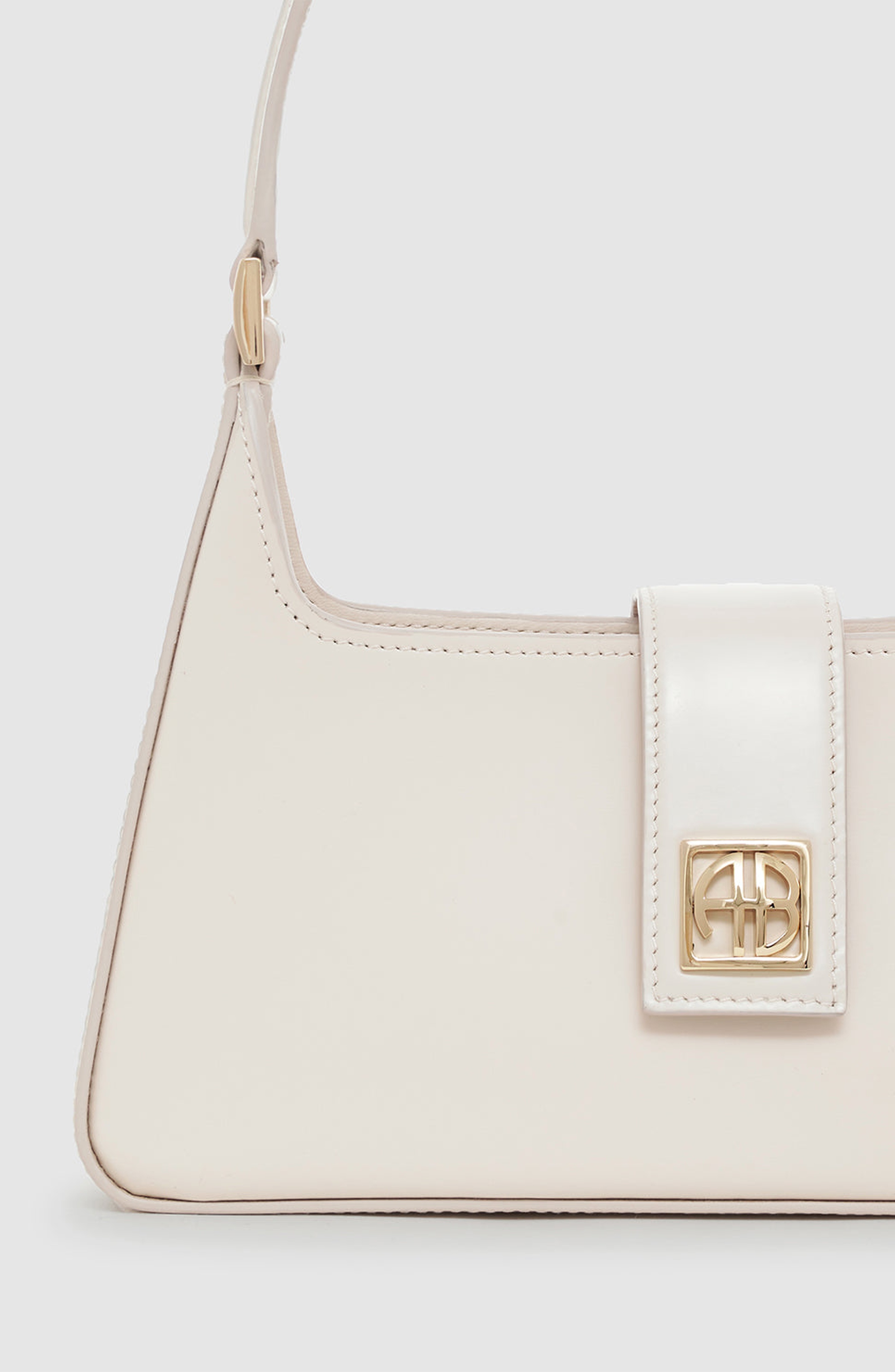 ANINE BING Lou Shoulder Bag in Bone at Nordstrom - 4