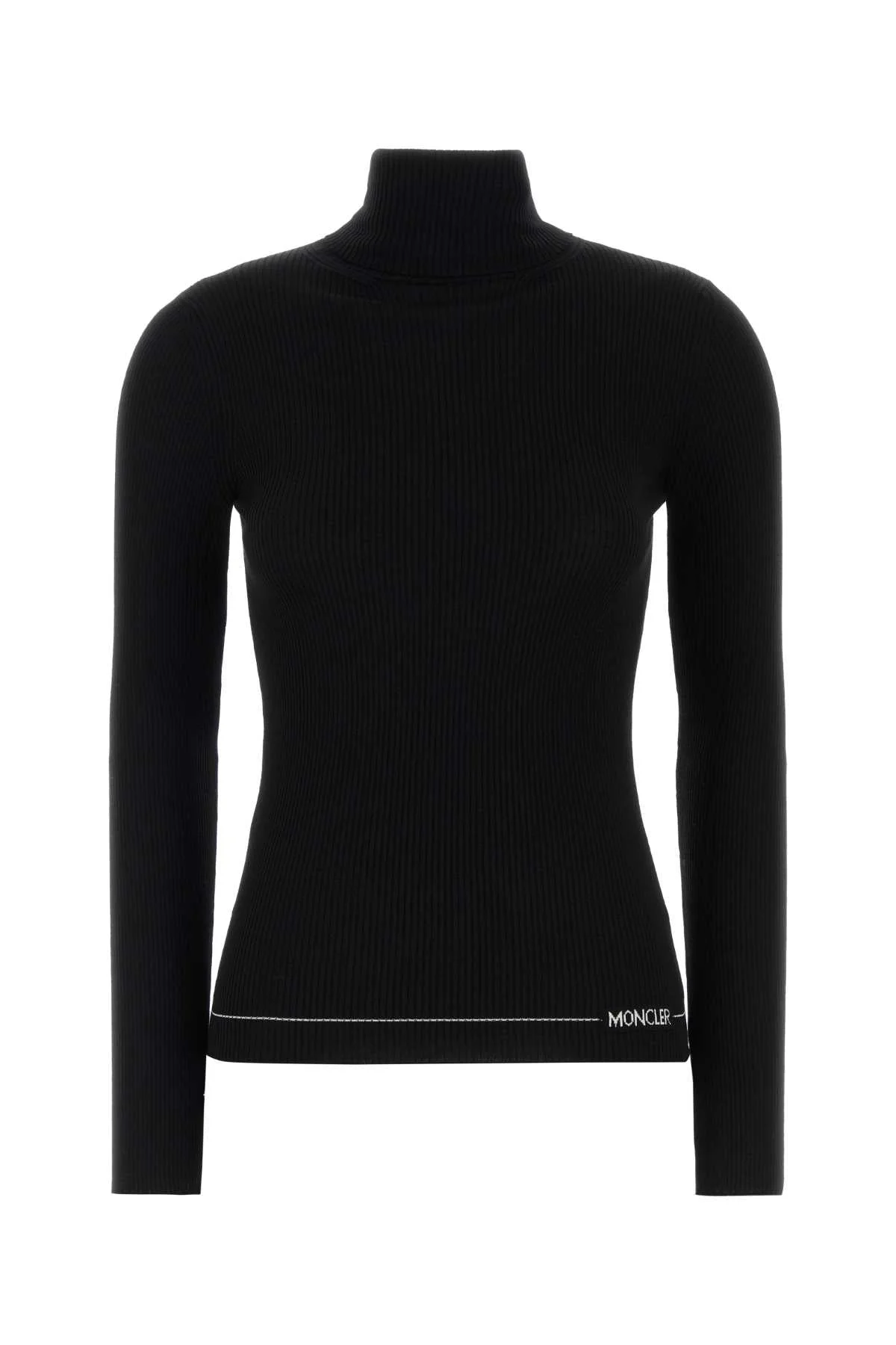 Moncler Women Black Wool T-Shirt - 1