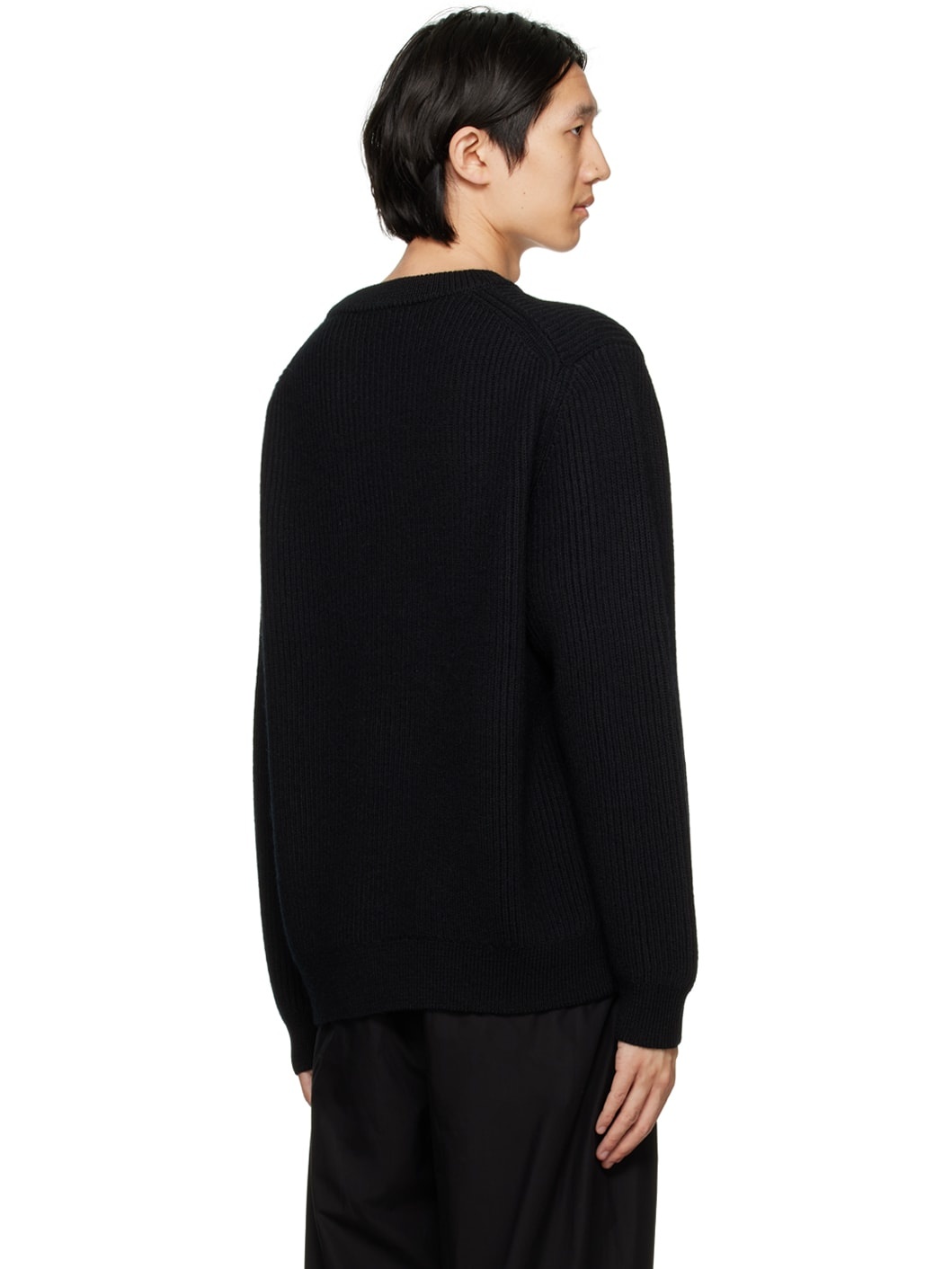 Black Cutout Sweater - 3