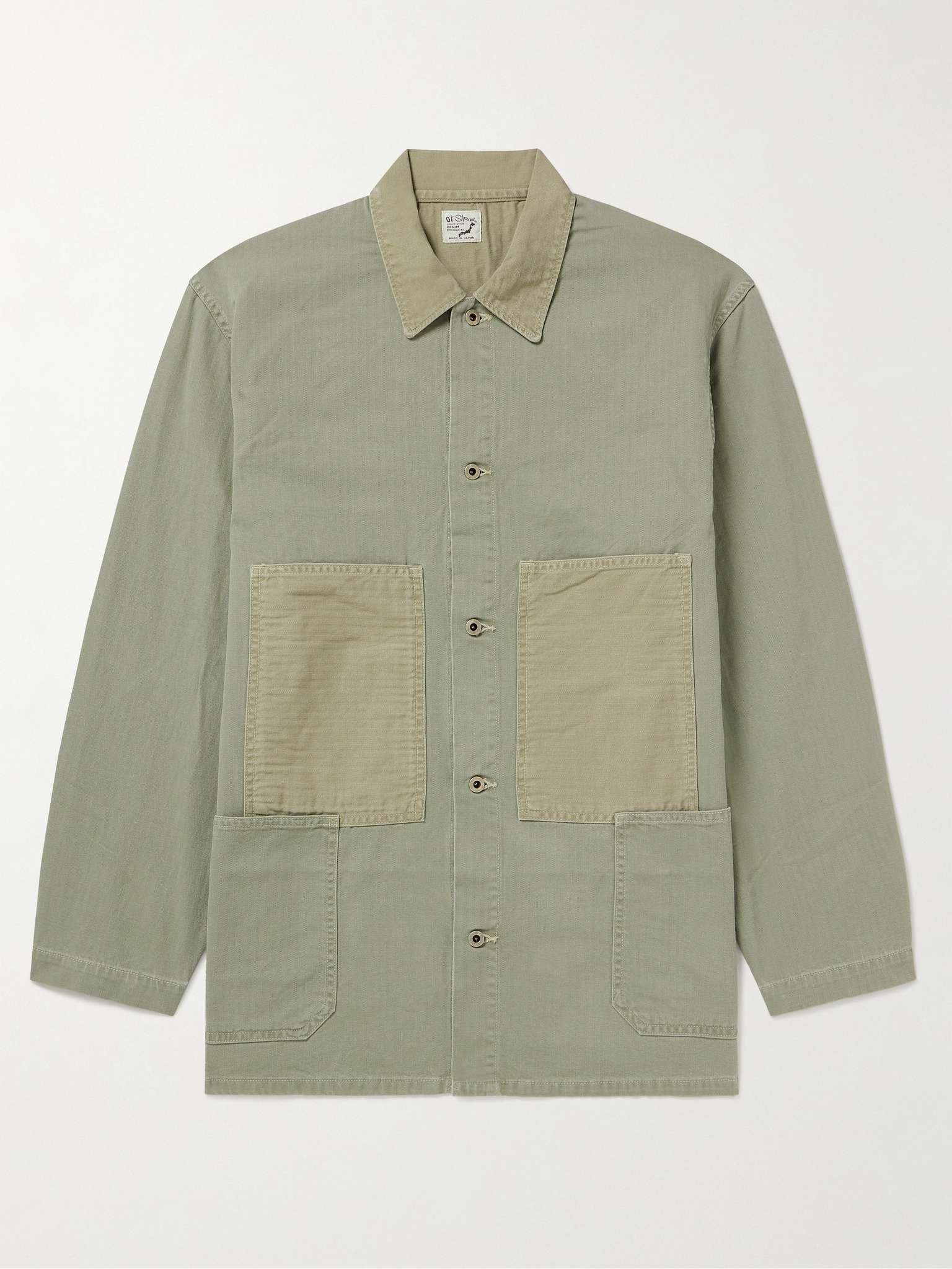 Herringbone Cotton Overshirt - 1