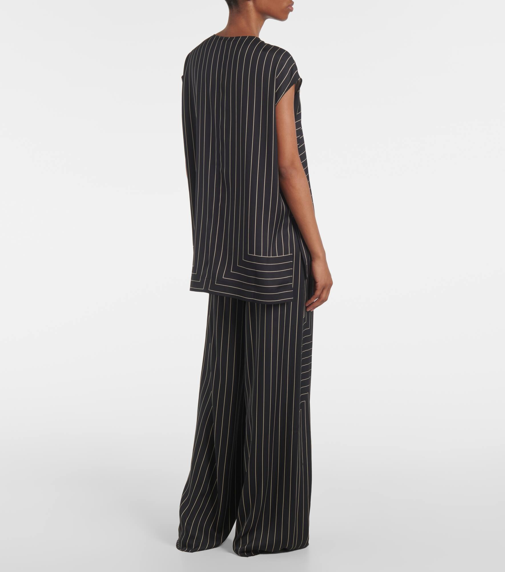 Louison striped silk-blend top - 3
