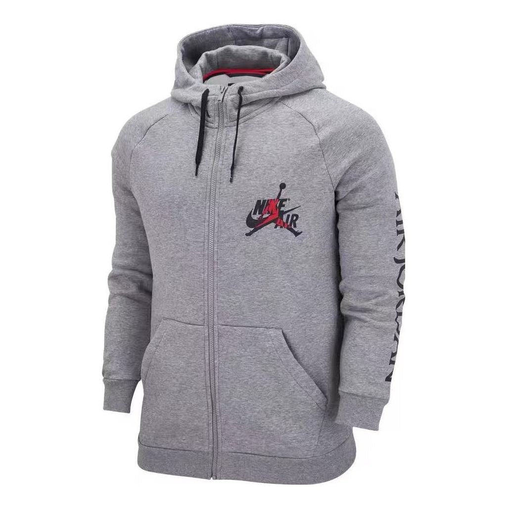 Air Jordan graphic logo hooded jacket 'Grey' DH9507-091 - 1