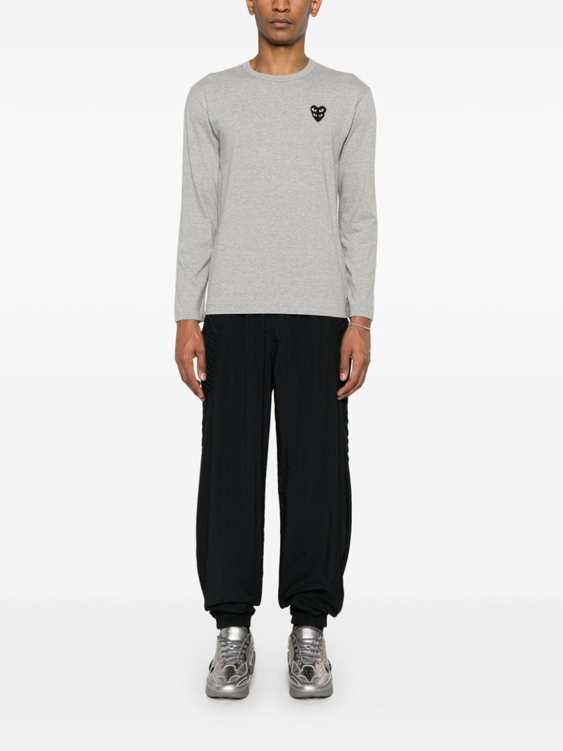 Comme des Garçons PLAY Double Heart-patch T-shirt outlook