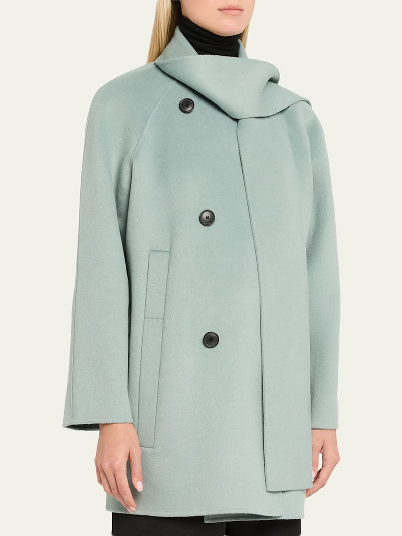 Proenza Schouler Brisa Wool-Cashmere Scarf Coat outlook