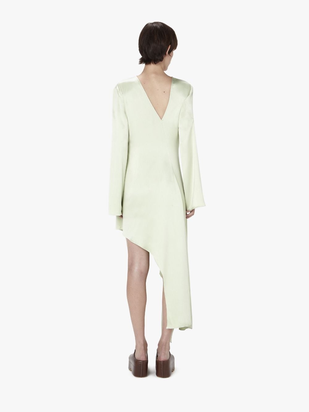 LONG SLEEVE ASYMMETRIC DRESS - 3