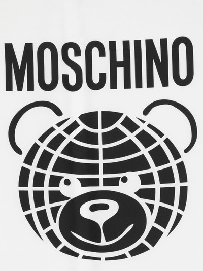 Moschino silk Teddy Bear-print scarf outlook