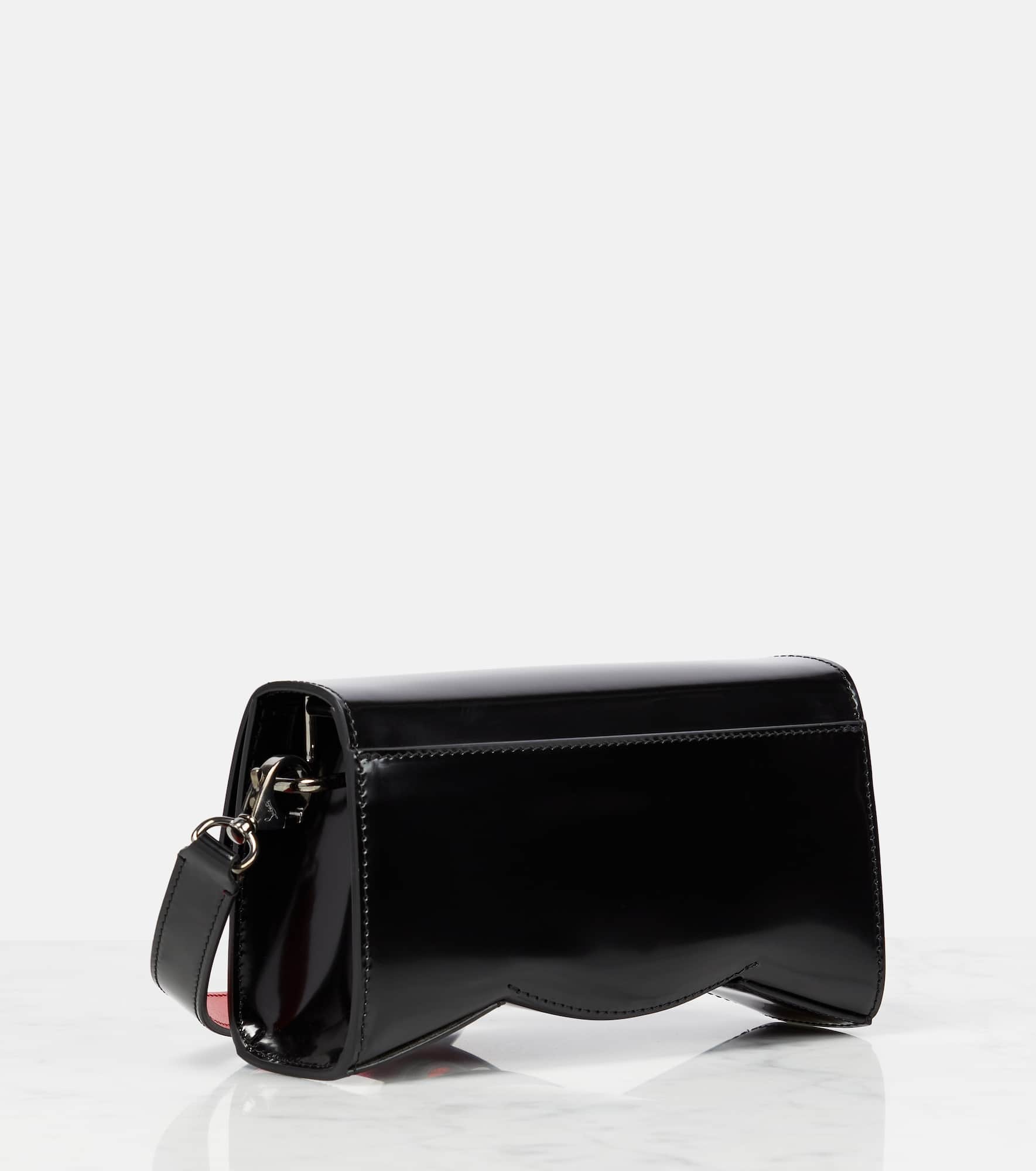 Loubi54 patent leather shoulder bag - 4