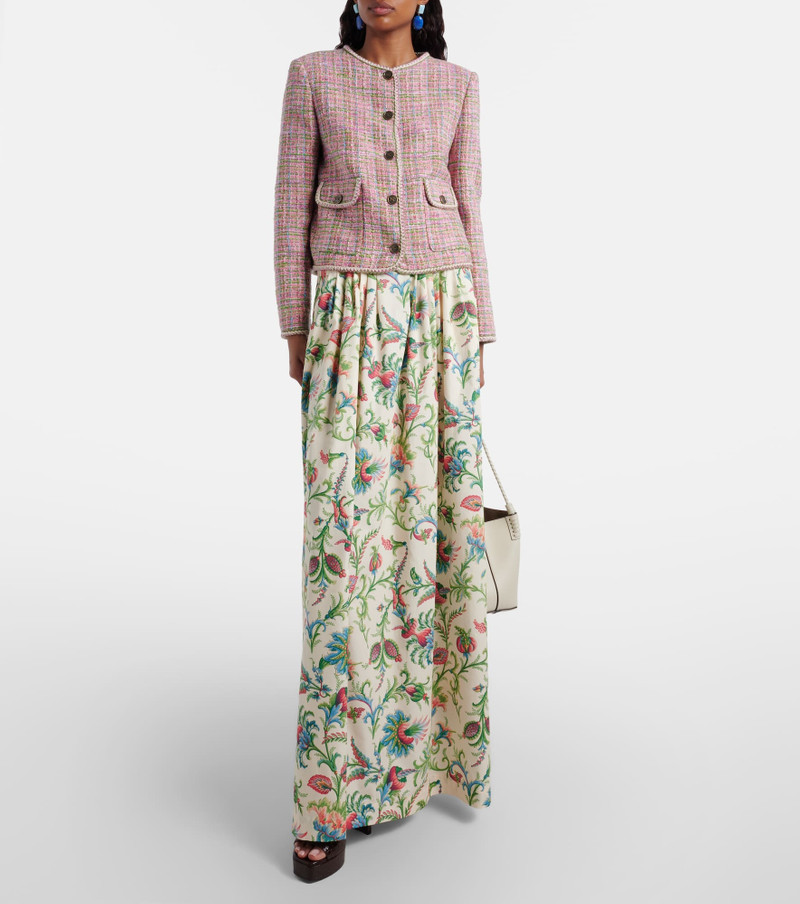 Etro Checked cotton-blend tweed jacket outlook