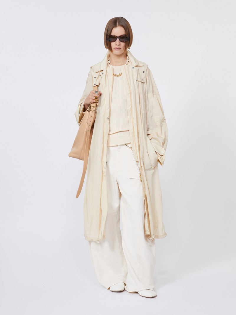 Sportmax Cotton vest top - ECRU outlook