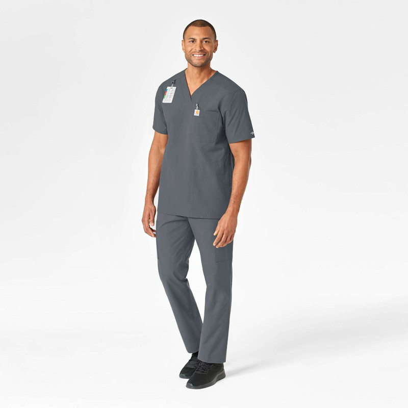 Force Essentials V-Neck Shirttail Scrub Top 3
